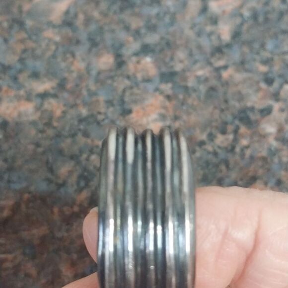 Siimon  Sebbagg and  Another Sterling Hoop Earrings....EUC - Picture 7 of 7